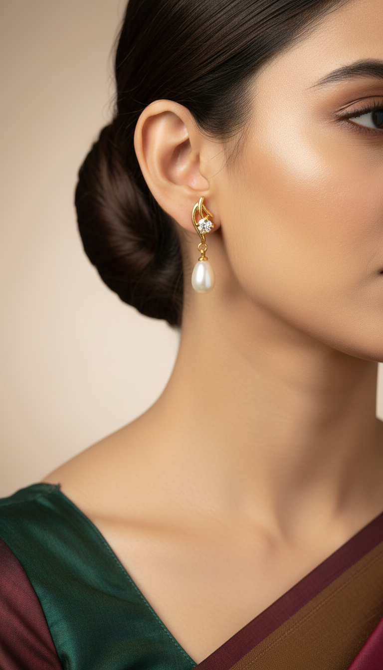 Fresh Water Pearl Earrings